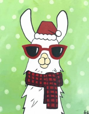 Christmas llama.gif