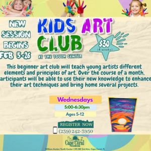 Creative Kids Beginner Art Club at William Austen Youth Center