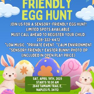 04/19 Sensory Friendly Egg Hunt at We Rock The Spectrum - Naples