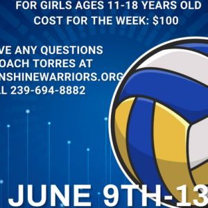 Sonshine Worship Center Girls Volleyball Camp