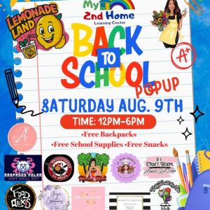 Back to School Pop Up at My 2nd Home Learning Center