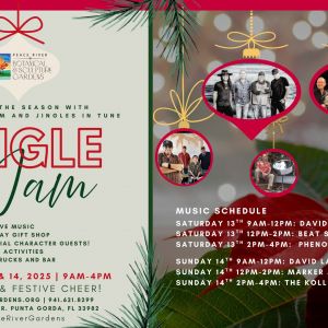 12/13-12/14  Peace River Botanical & Sculpture Gardens Jingle & Jam Holiday Festival