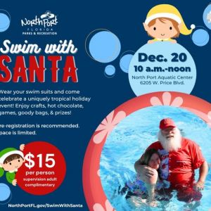 12/20 Swim with Santa at North Port Aquatic Center